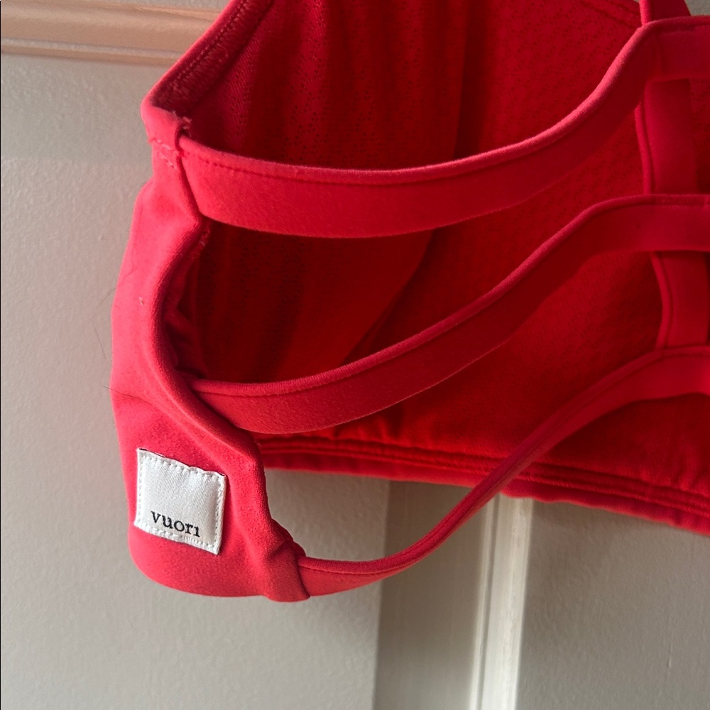 Vuori Red Strappy Back Sports Bralette - Picture 4 of 6